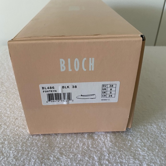 Black leather Bloch ballet flats. Sz 38. - Picture 8 of 9